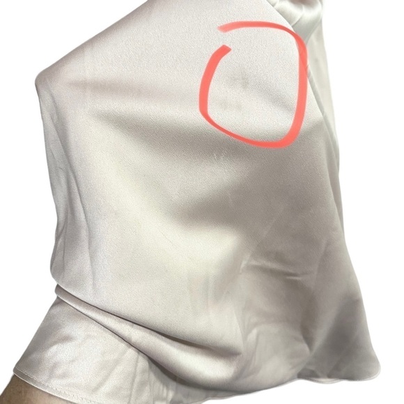 La Femme 25996 Champagne Beaded Off the Shoulder Pleated Formal Gown Size 10 - Picture 7 of 12